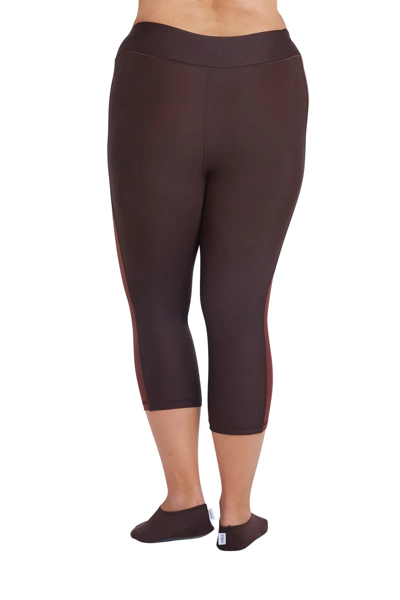 COEGA SUNWEAR COEGA  Ladies Ladies Tights 3/4 - Chocolate Tie Dye